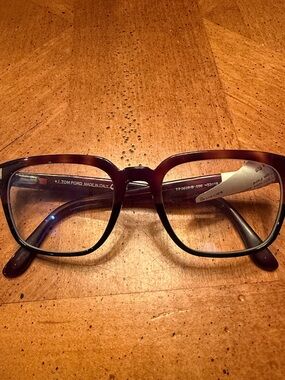 Tom Ford Brown Gradient Square Optical Glasses